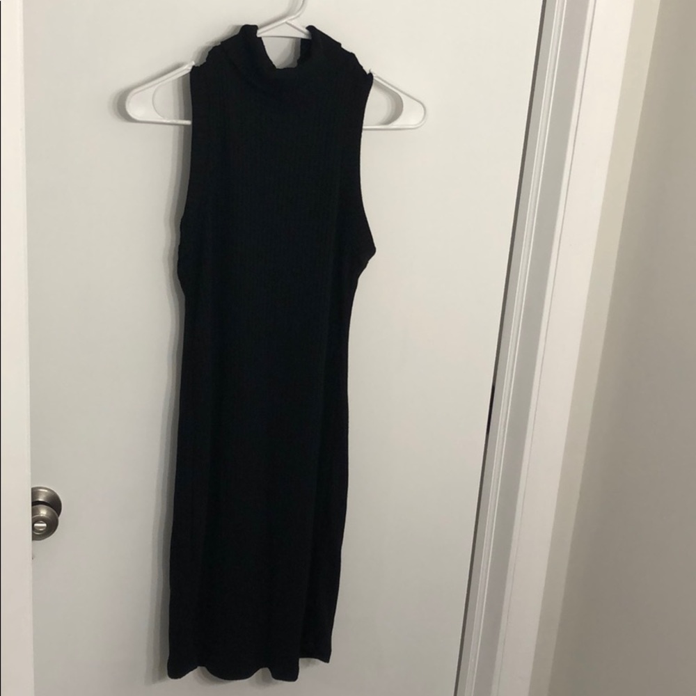Fashion nova black body con turtle neck dress